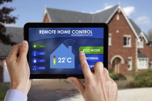 Home-automation ipad hands house